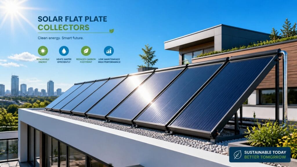 solar flat plate collector 관련이미지 생성해줘 (3)